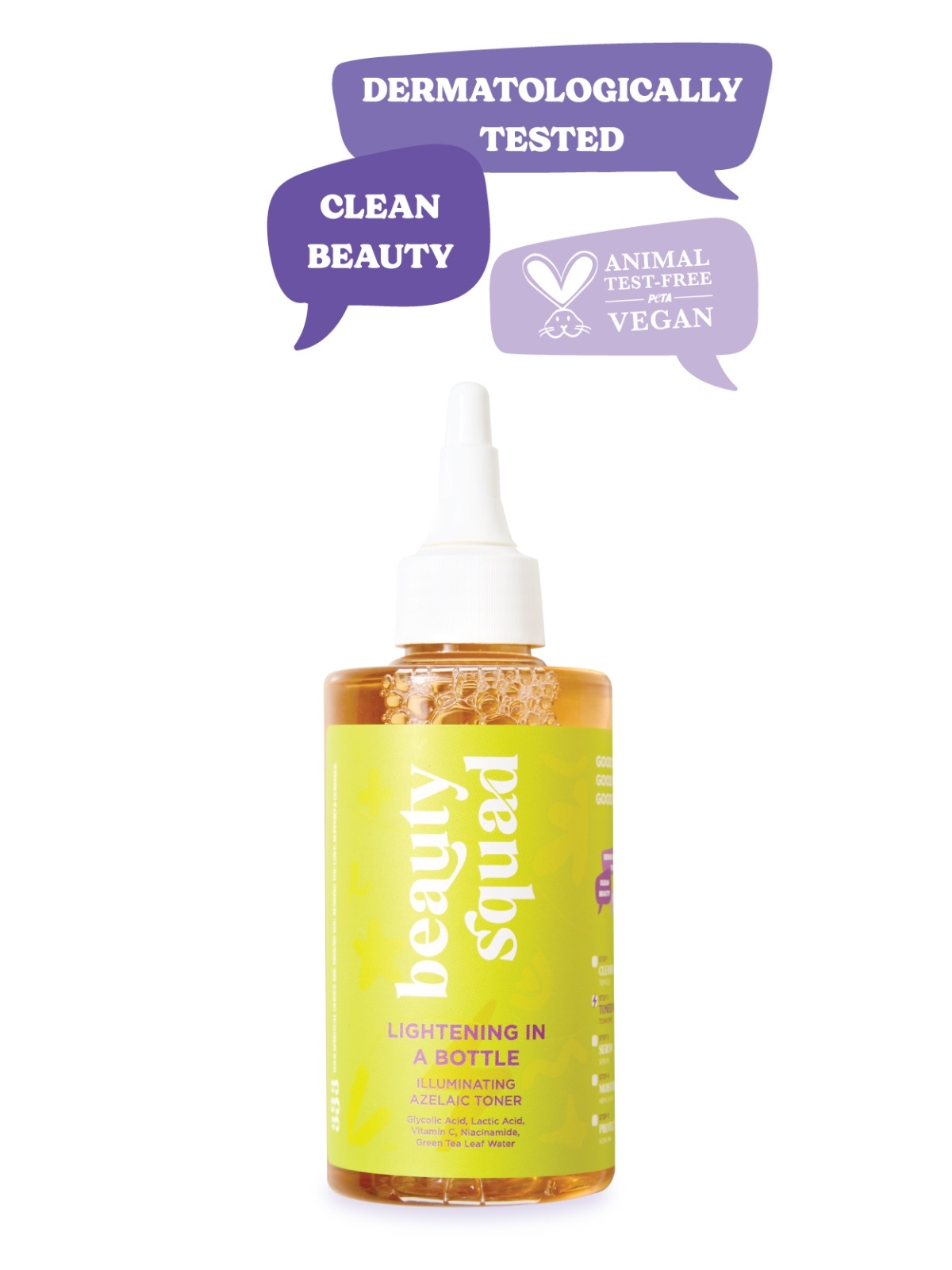 Beauty Squad Lightening In A Bottle Illuminating Azelaic Toner - Azelaic Toner with Brightening Effect