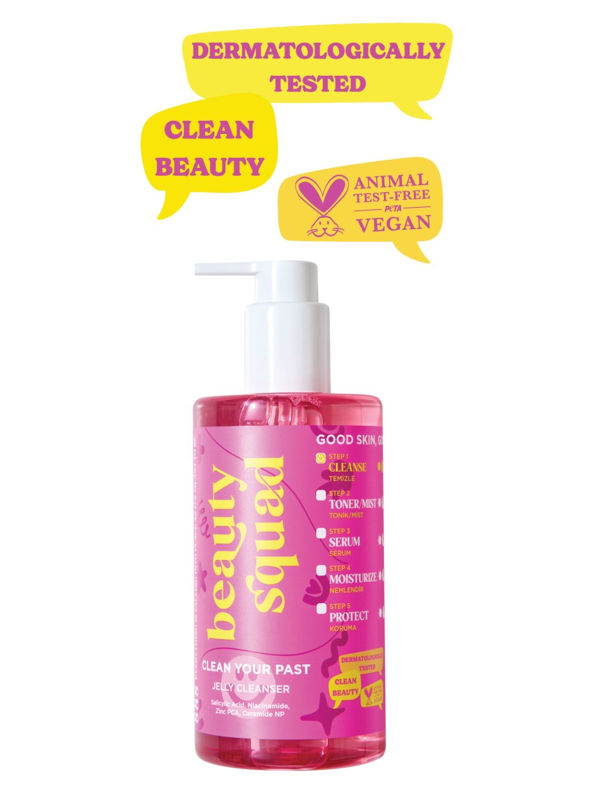 Beauty Squad Clean Your Past Jelly Cleanser - Arındırıcı Salisilik Asitli Temizleme Jeli 