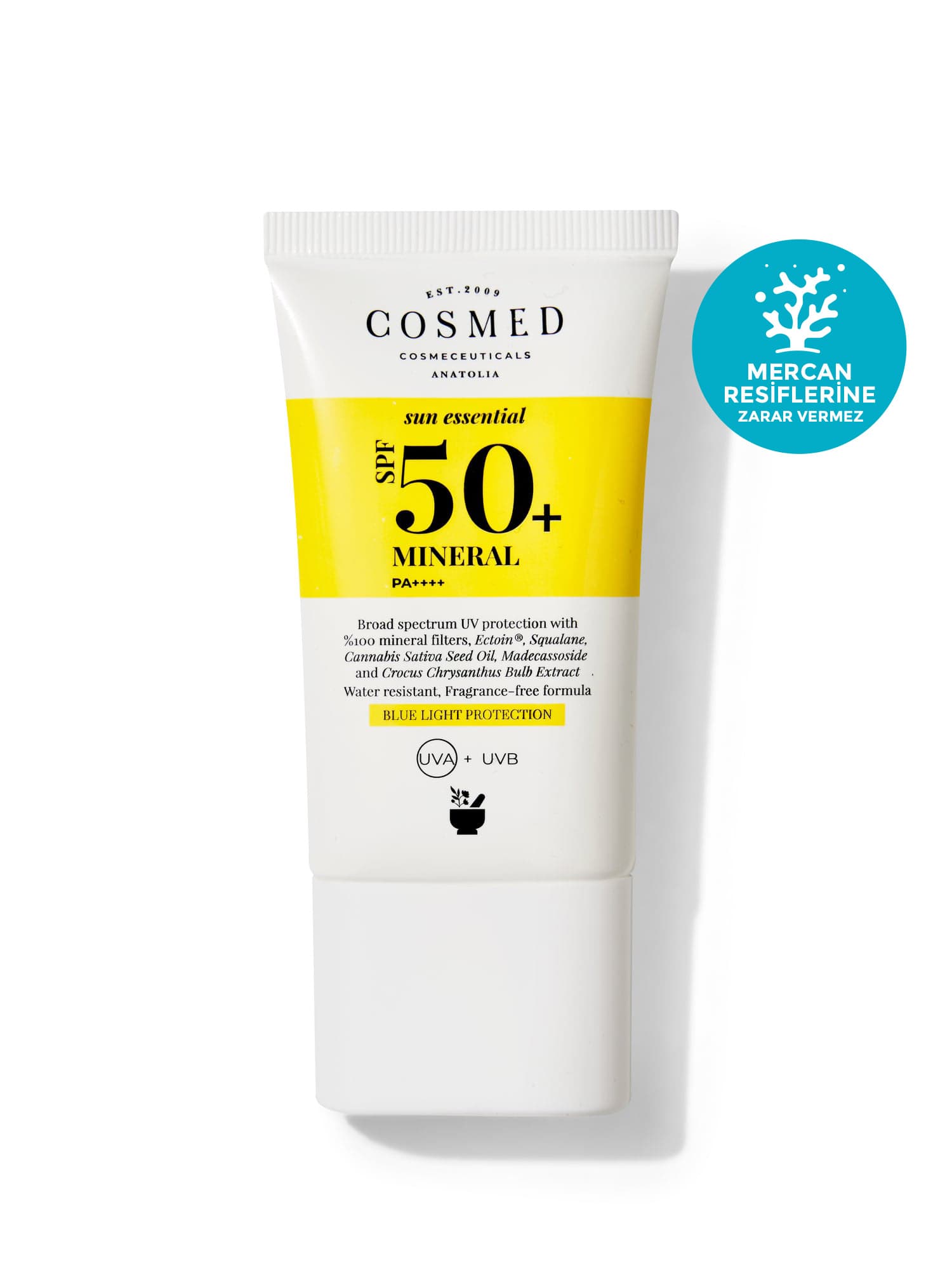 Mineral SPF 50 Çok Hassas Ciltler için %100 Mineral Filtreli Yüz Güneş Kremi 50 ml