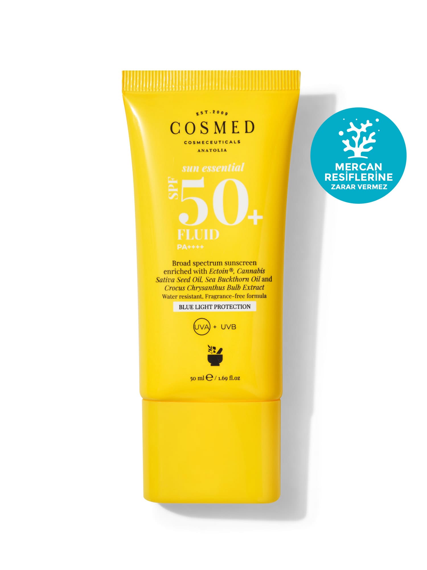 Fluid SPF 50 Tüm Cilt Tipleri için Yüz Güneş Kremi Yeni Nesil Filtreler 50 ml