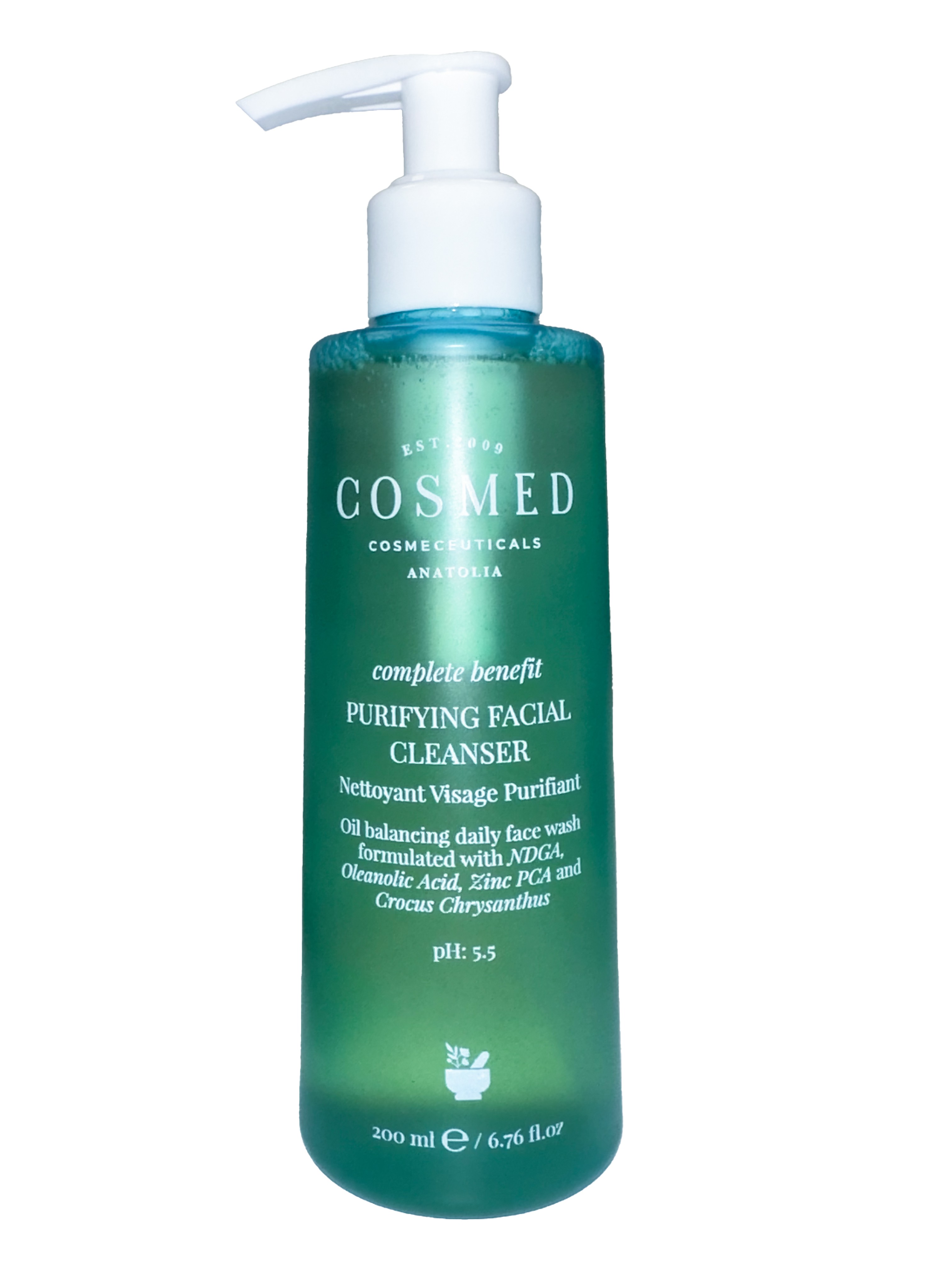 Purifying Facial Cleanser - Yağlı ve Akne Eğilimli Ciltlere Özel Arındırıcı Yüz Temizleme Jeli ph 5.5 200 ML