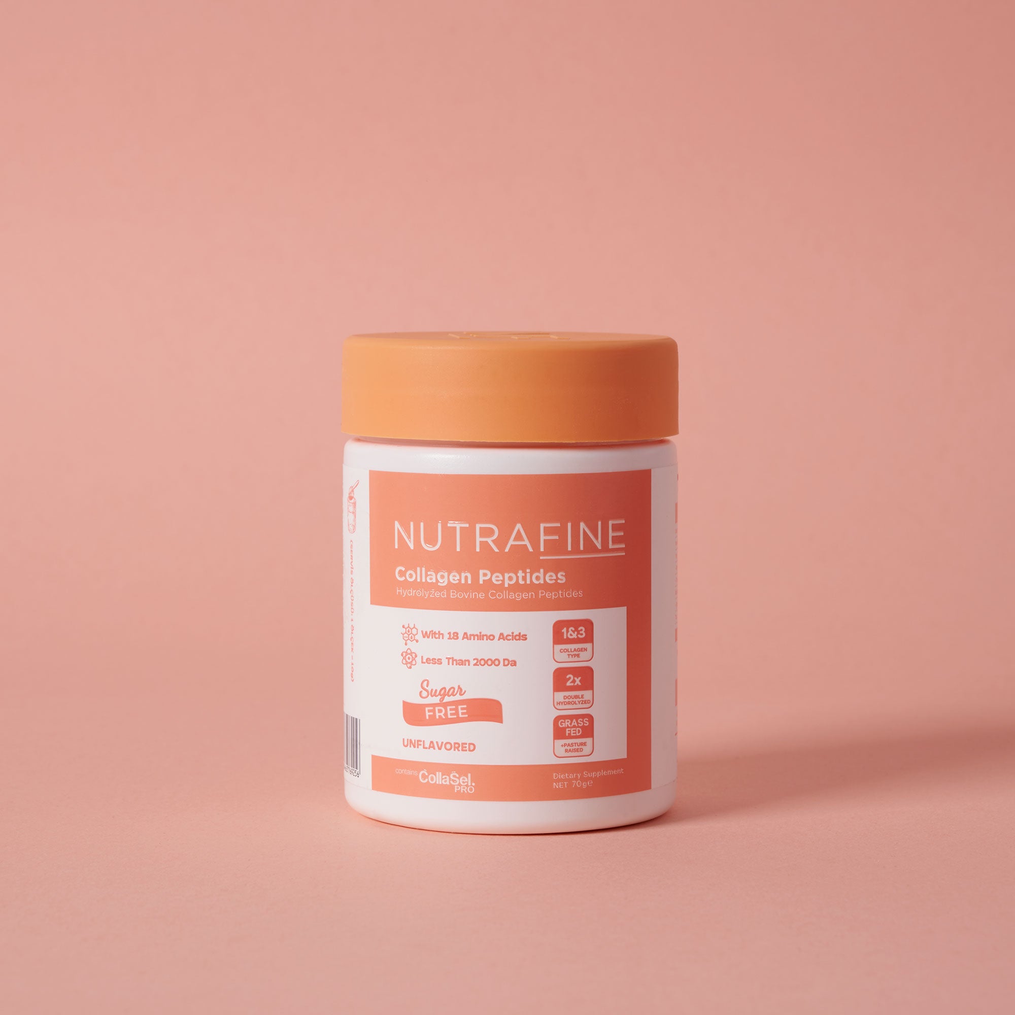 Nutrafine Collagen %100 Çift Hidrolize Tip 1 Ve Tip 3 Klinik Çalışmalı Kolajen Peptitler - 70 Gr.