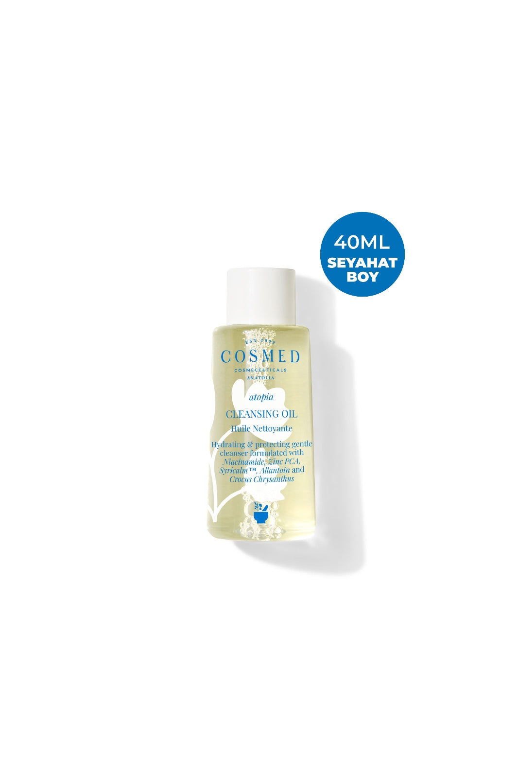 Atopia Cleansing Oil - Yüz ve Vücut için Temizleme Yağı - Yağ Bazlı Temizleyici 40 ml