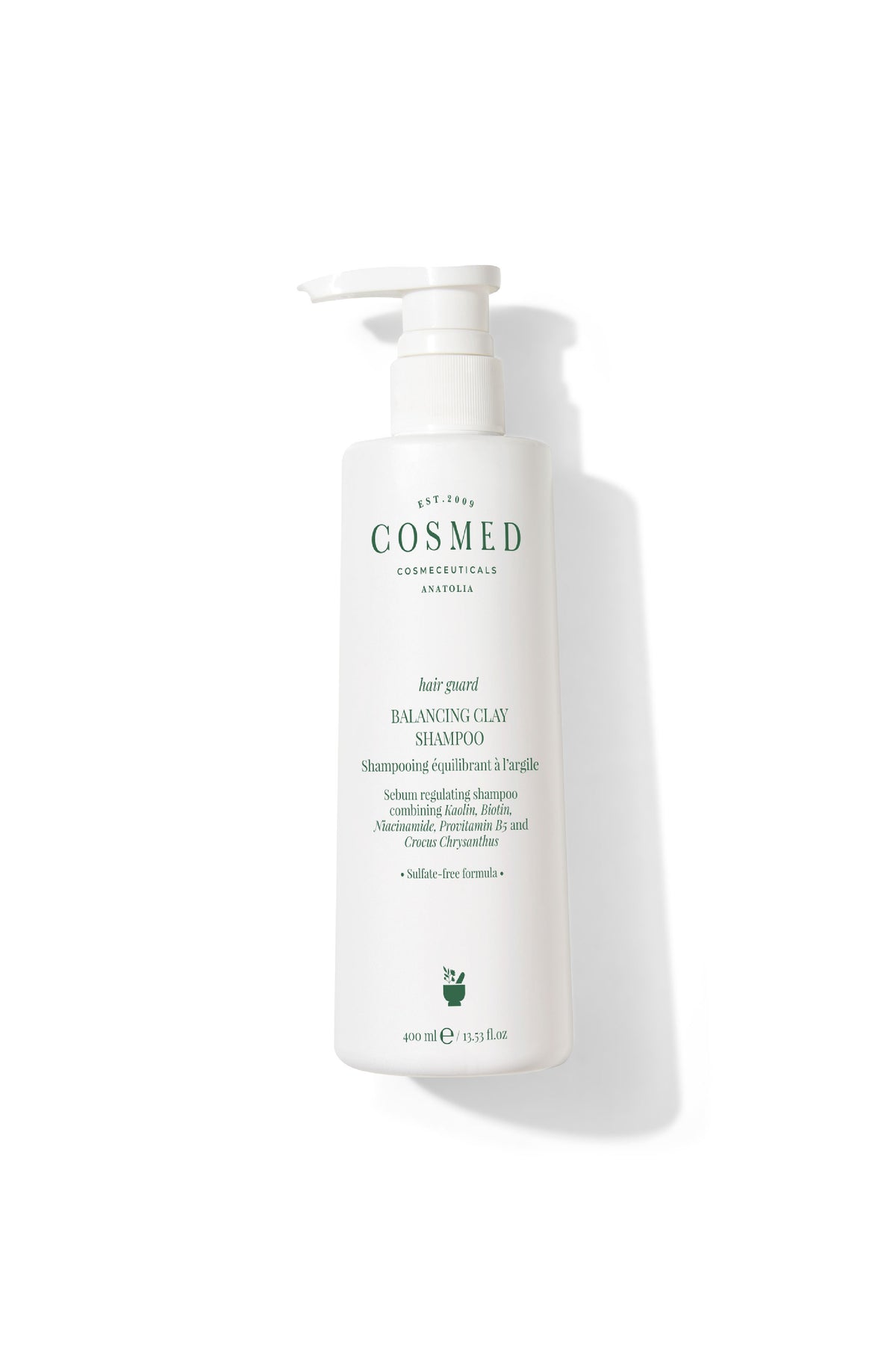 Cosmed Cosmeceuticals Sulfate-Free Clay Shampoo for Fine and Oily Hair - HAIR GUARD BALANCIN