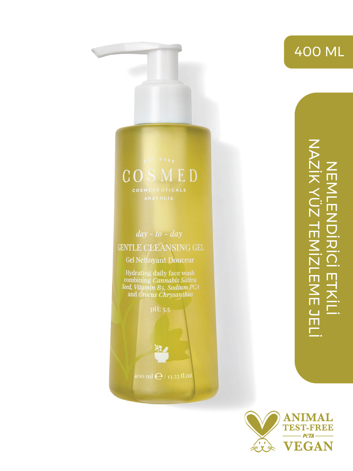Nemlendirici Etkili Nazik Yüz Temizleme Jeli - DAY TO DAY GENTLE CLEANSING GEL 400 ML