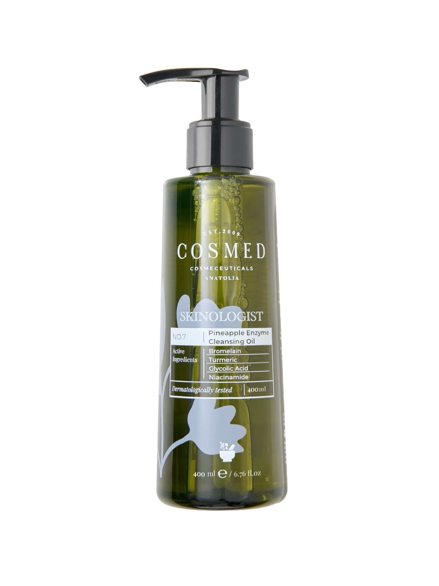 Bromelain& Glikolik Asit İçeren Temizleme Yağı - SKINOLOGIST PINEAPPLE ENZYME CLEANSING OIL 400 ML